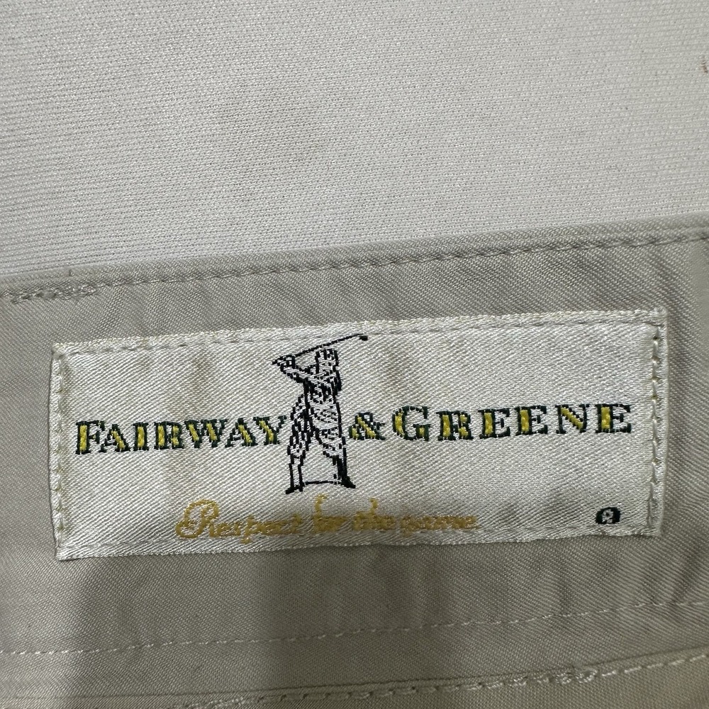 Fairway & Greene Mens Golf Pants 38 Khaki Pleated - Picture 5 of 11